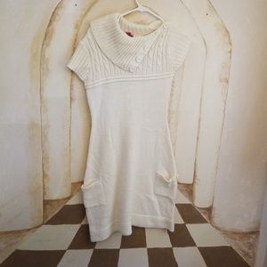 Cream colored sweater dress
